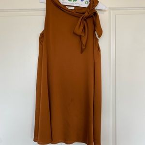 Women’s Robbie Bee Dress; Gold; Size 10P; ONLY WORN ONCE AND THEN DRY CLEANED